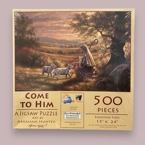NWT Sunsout Come to Him Jigsaw Puzzle 500 Pieces Religious Jesus Abraham Hunter